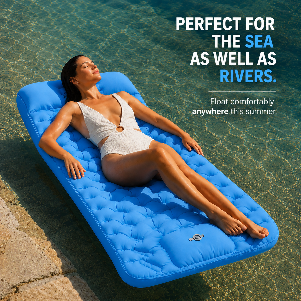 Inflatable summer mattress