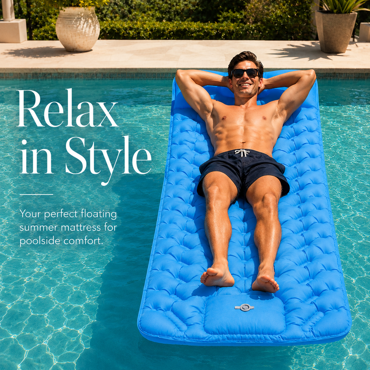 Inflatable summer mattress